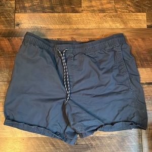 Navy Blue Drawstring Shorts 5” inseam